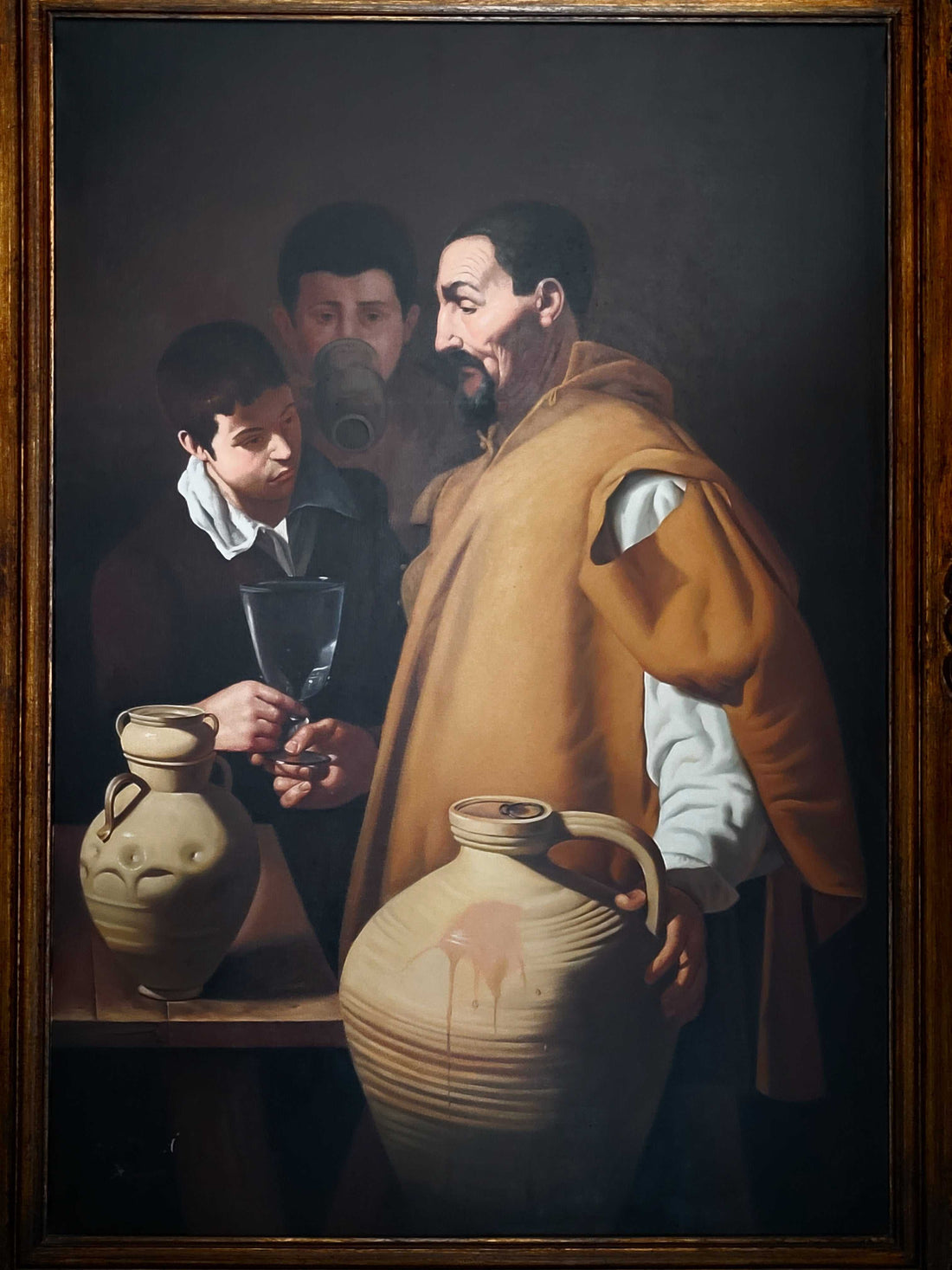 Óleo "El Aguador de Sevilla" – Copia de Velázquez por A. González