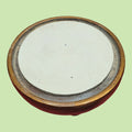 Base redonda de madera con borde dorado, perfecta para colecciones y decoración del hogar en la categoría Home & Garden > Decor.