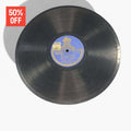 Disco de pizarra antiguo con grabación de Milonga, sello Odeon azul, ideal para decoración vintage de hogar o colección.