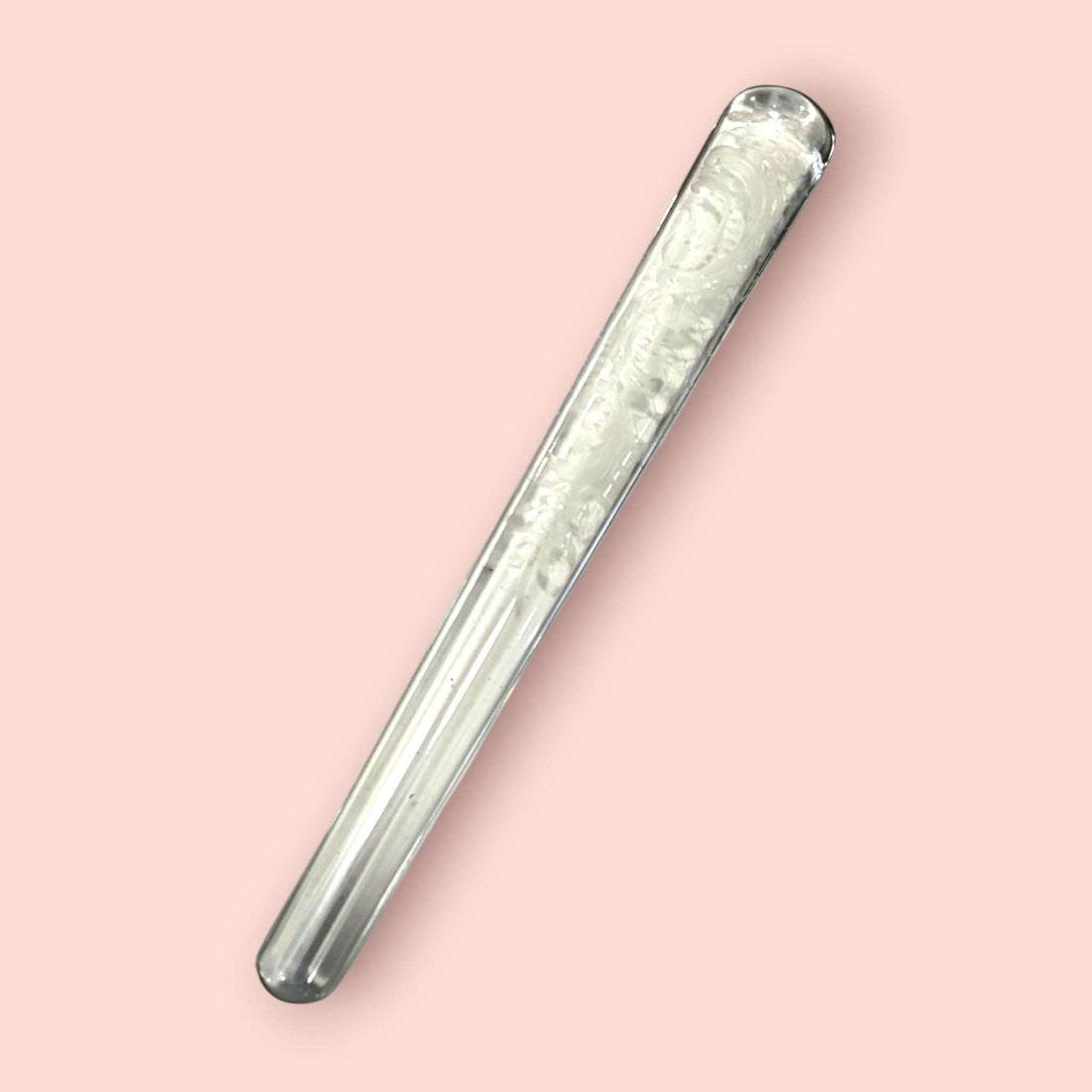 Batidor para cóctel de cristal vintage macizo de 25 cm con diseño grabado, ideal para decoración de bar en casa y accesorios de coctelería.