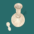 Licorera de cristal tallado con tapón decorativo para decoración en hogar y jardín
