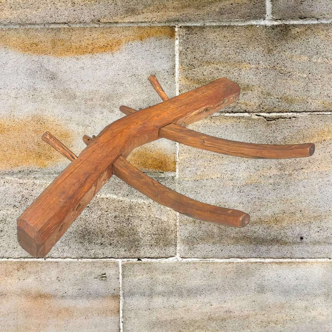Yugo de madera rústico decorativo 72 cm en decoración rural