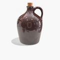 Botella de cristal con asa y tapón vintage para decoración en hogar y jardín