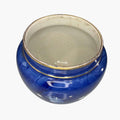 Florero vintage Villeroy & Boch azul floral en cerámica decorativa
