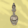 Licorera de cristal con hilo dorado tallado elegante para decoración de hogar
