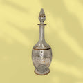 Licorera de cristal con hilo dorado tallado elegante para decoración de hogar y colección