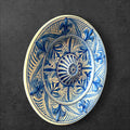 Platos decorativos de cerámica pintados a mano en azul y blanco, con diseño andalusí para pared o colección