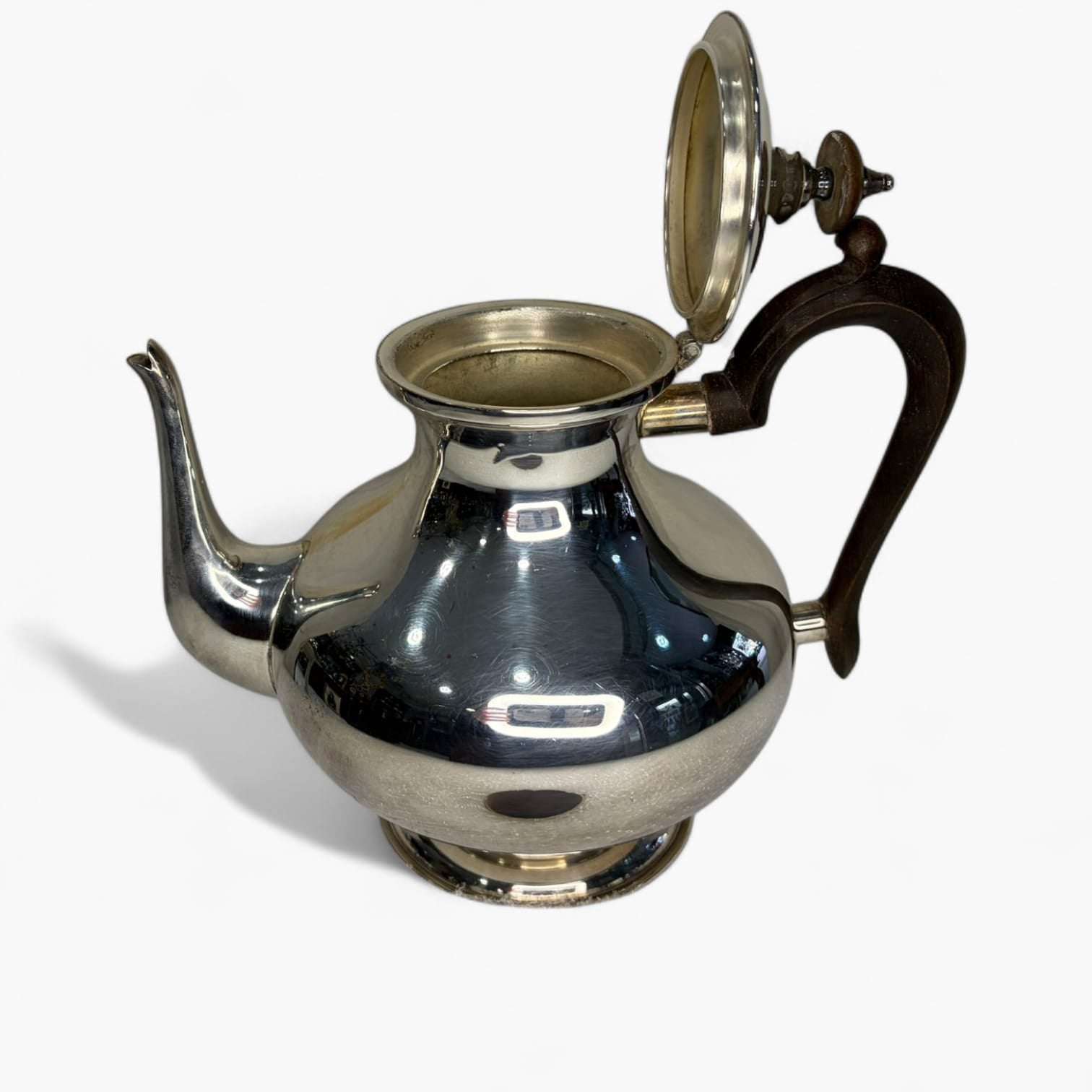 Juego de café antiguo plateado estilo inglés completo en decoración clásica para hogar