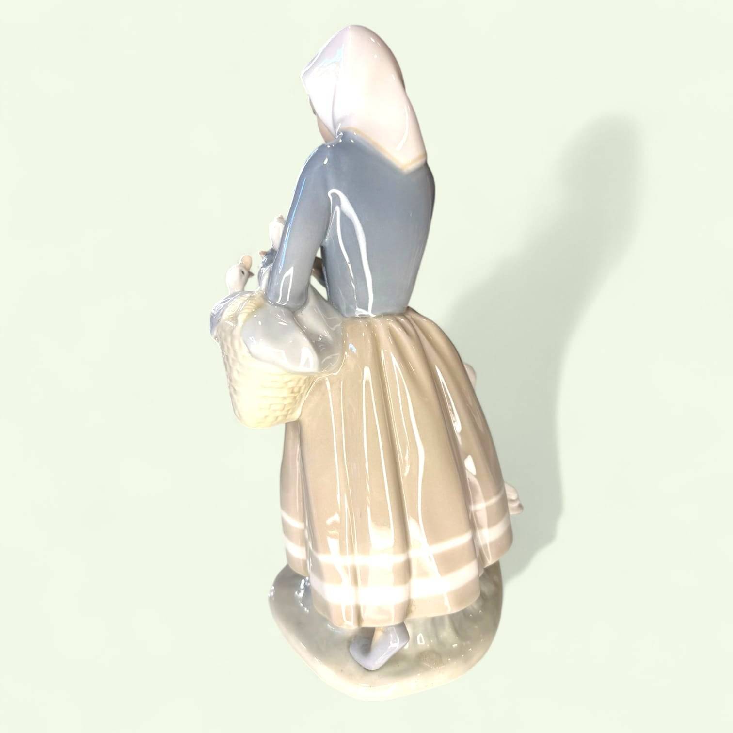 Figura Lladró Pastora con patos porcelana antigua decor