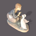 Figura Lladró Comida para Patos porcelana antigua decoración elegante