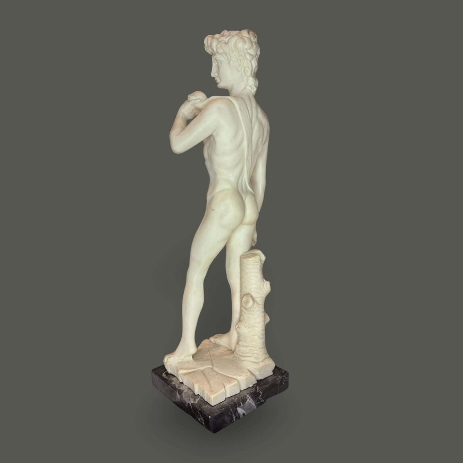 Su función original era representar la perfección anatómica y la belleza clásica; hoy se convierte en una pieza decorativa y de colección ideal para hogares elegantes, despachos, bibliotecas o vitrinas artísticas.

La figura transmite fuerza, equilibrio y presencia visual gracias a su composici