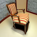 Este Sillón antiguo de madera es una pieza con carácter, pensada originalmente para ofrecer asiento cómodo y distinguido en salones, despachos, dormitorios o zonas de lectura. 