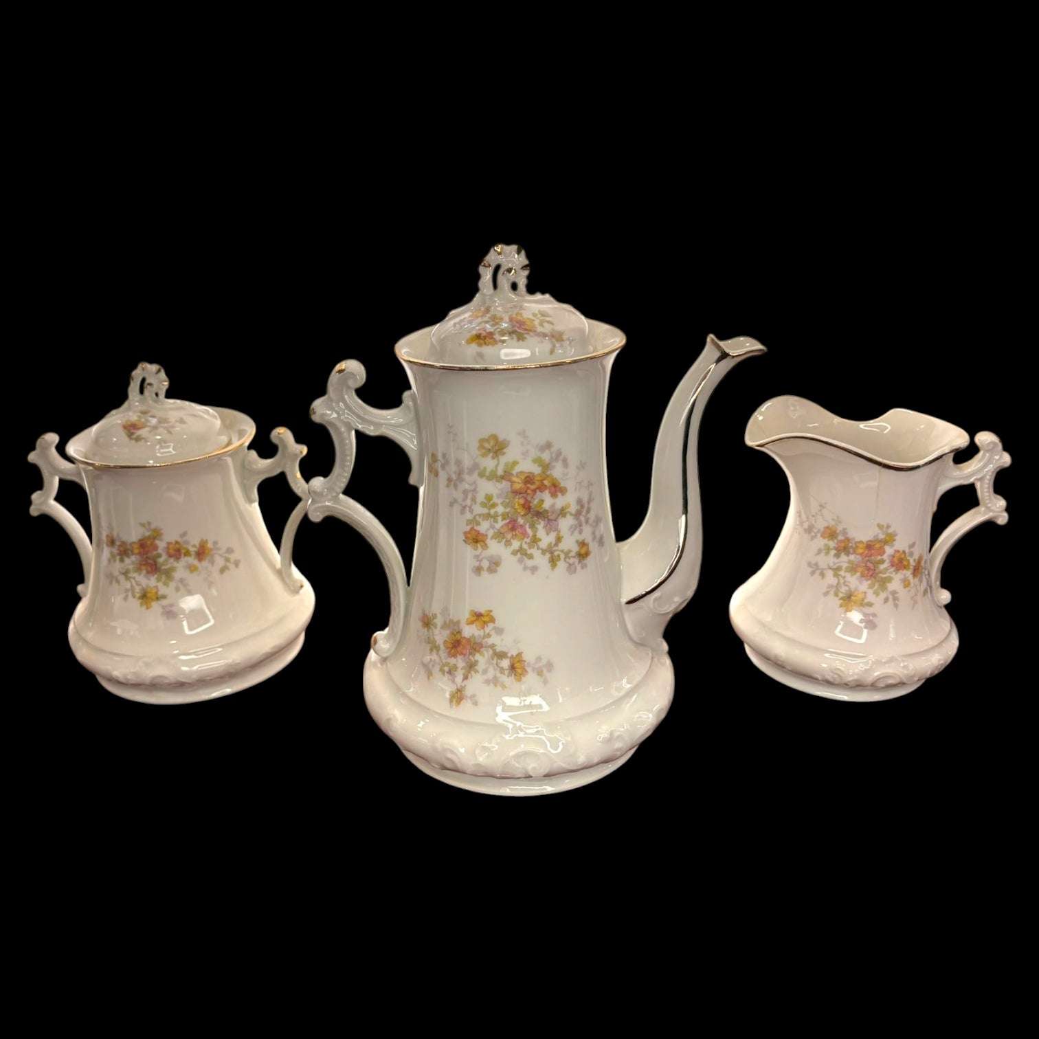 Para clientes de España y Portugal, es una opción perfecta si buscas un servicio de café antiguo, porcelana floral vintage o um jogo de café antigo em porcelana