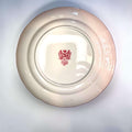 Vajilla inglesa Ironstone roja antigua de porcelana en decorativa colección