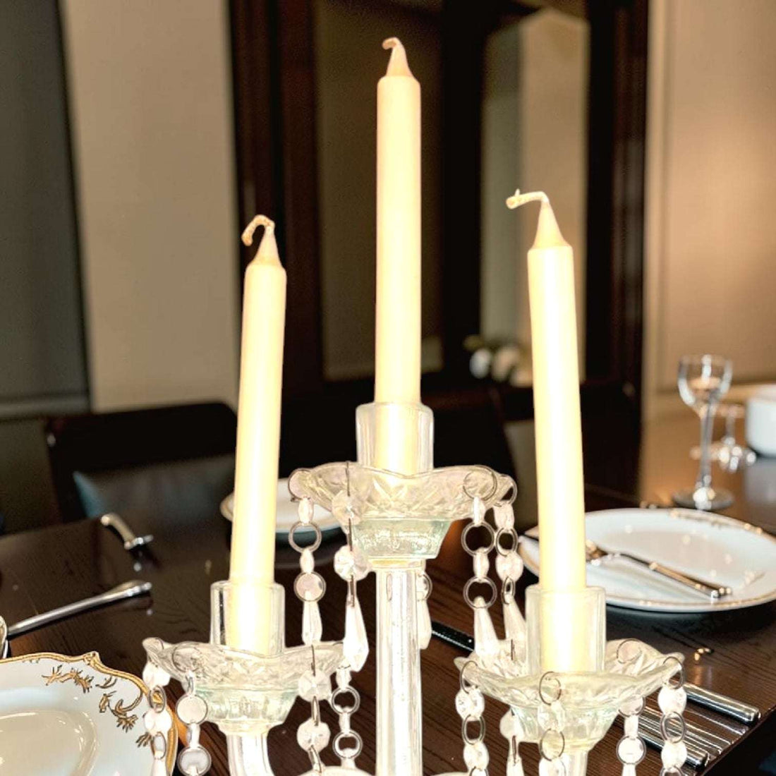 Candelabro de cristal antiguo | iluminación tradicional