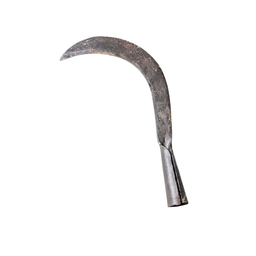 Podón antiguo para limpieza de árboles, calidad excepcional, fabricado en hierro forjado. Decoración rústica ideal para hogar o jardín.