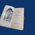 Interior del Libro Comunión Ilustrado 1922 mostrando página de título 'Ramillete del Cristiano', edición original con valor devocional y decorativo.