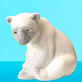 Figura de oso polar Lladró de pie, elegante y expresivo.