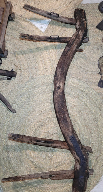 Yugo Arreo de Madera de Encina para Unir Mulas y Amarrar Tiros