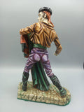 Vista trasera de la figura Torero Algora en porcelana, destacando el trabajo artesanal en el traje tradicional y la postura taurina.