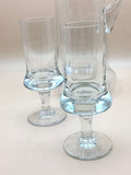 Cristalería Juego Exclusivo - Juegos de Cristalería | Diseño Artesanal con copas de agua en cristal soplado y base ancha decorativa. Ideal para decoración de mesa elegante en Home & Garden > Decor.