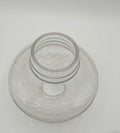 Tulipa de Cristal decorativa con acabado transparente y patrón grabado, ideal para lámparas de estilo vintage en el hogar.